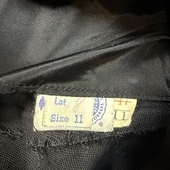 Vtg Union Made USA Little Black Dress Elegant Cocktail Sz 11 (fits modern Sm/4) - Picture 8 of 9